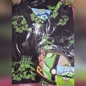 Etro Men's Black and Green Casual Button Down Shirt